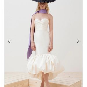 Sandra Mansour REGARDE MOI pleated ruffled dress